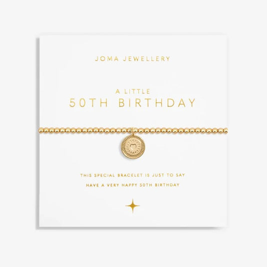 Joma Jewellery A Little 50Th Birthday Gold Plated Bracelet