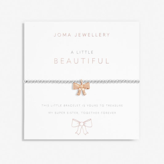 Joma Jewellery Childrens A Little Beautiful Silver And Rose Gold Plated Bracelet