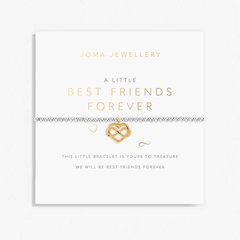 Joma Jewellery Childrens A Little Best Friend Forever Silver And Gold Plated Bracelet