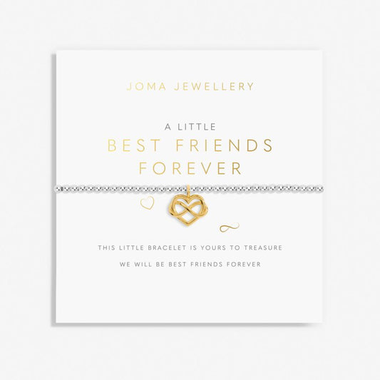 Joma Jewellery Childrens A Little Best Friend Forever Silver And Gold Plated Bracelet