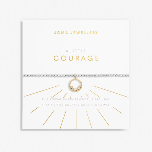 Joma Jewellery A Little Courage Silver And Gold Plated Bracelet
