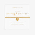 A Little Happy 16Th Birthday Gold Plated Bracelet