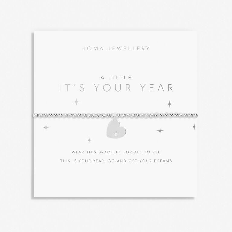 Joma Jewellery A Little It'S Your Year Silver Plated Bracelet