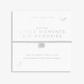 A Little Little Moments Big Memories Silver Plated Bracelet