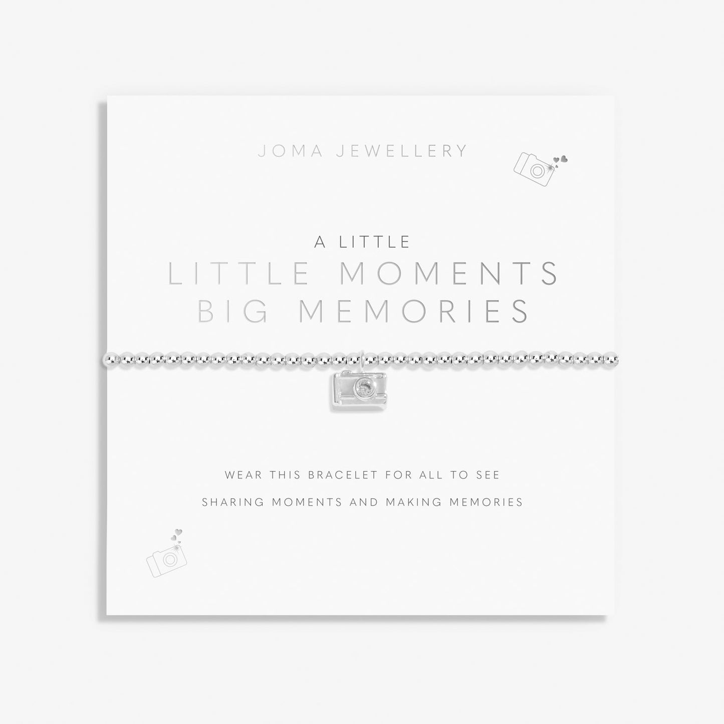 A Little Little Moments Big Memories Silver Plated Bracelet