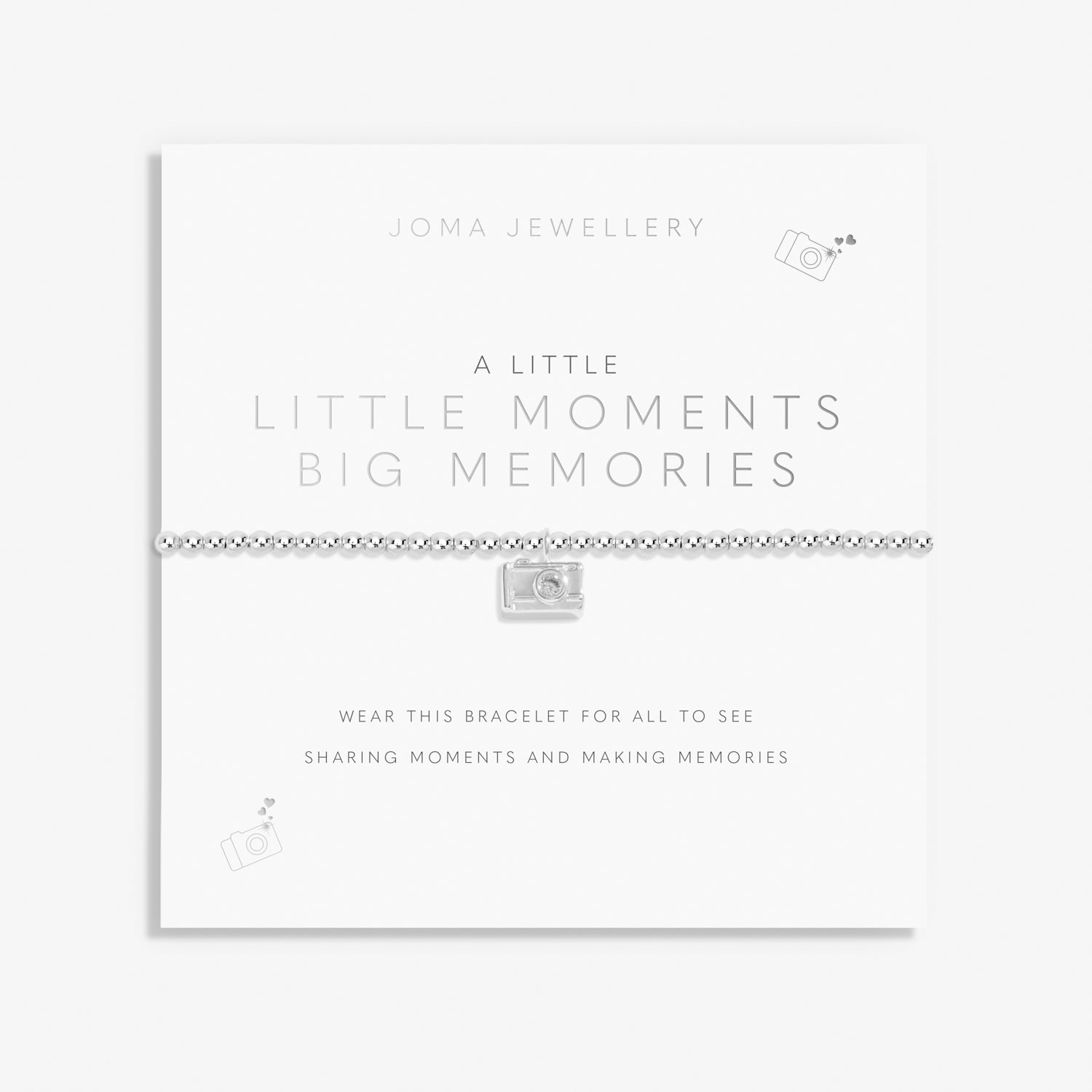 A Little Little Moments Big Memories Silver Plated Bracelet