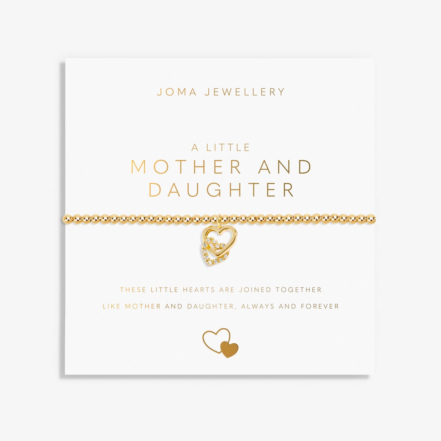 A Little Mother And Daughter Gold Plated Bracelet