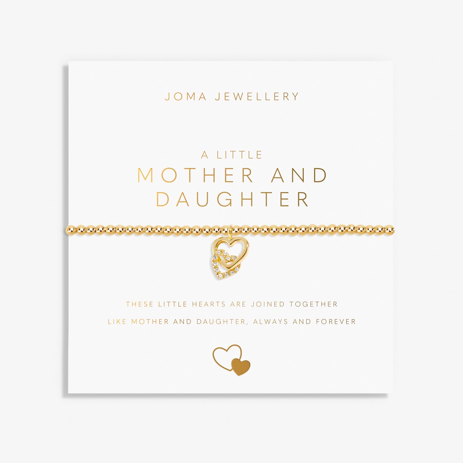 A Little Mother And Daughter Gold Plated Bracelet