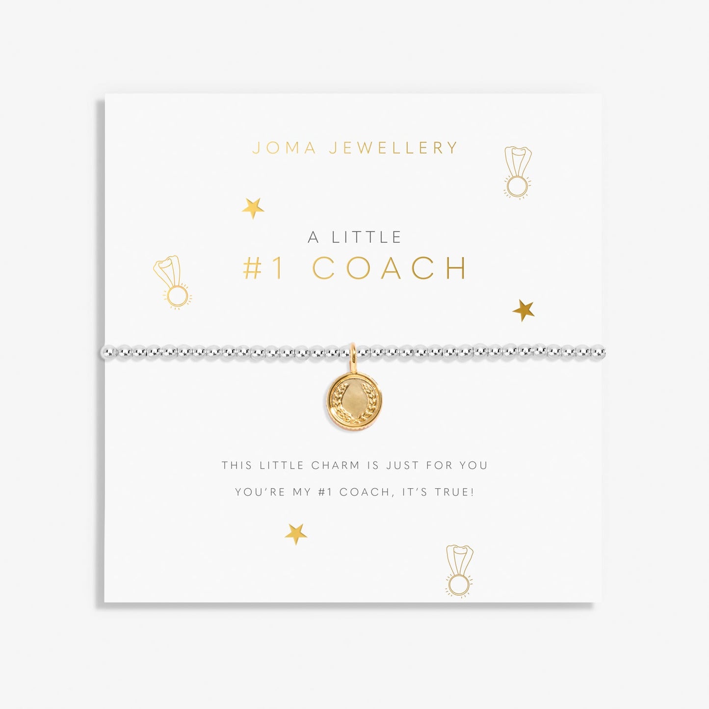 A Little Number One Coach Silver & Gold Plated Bracelet