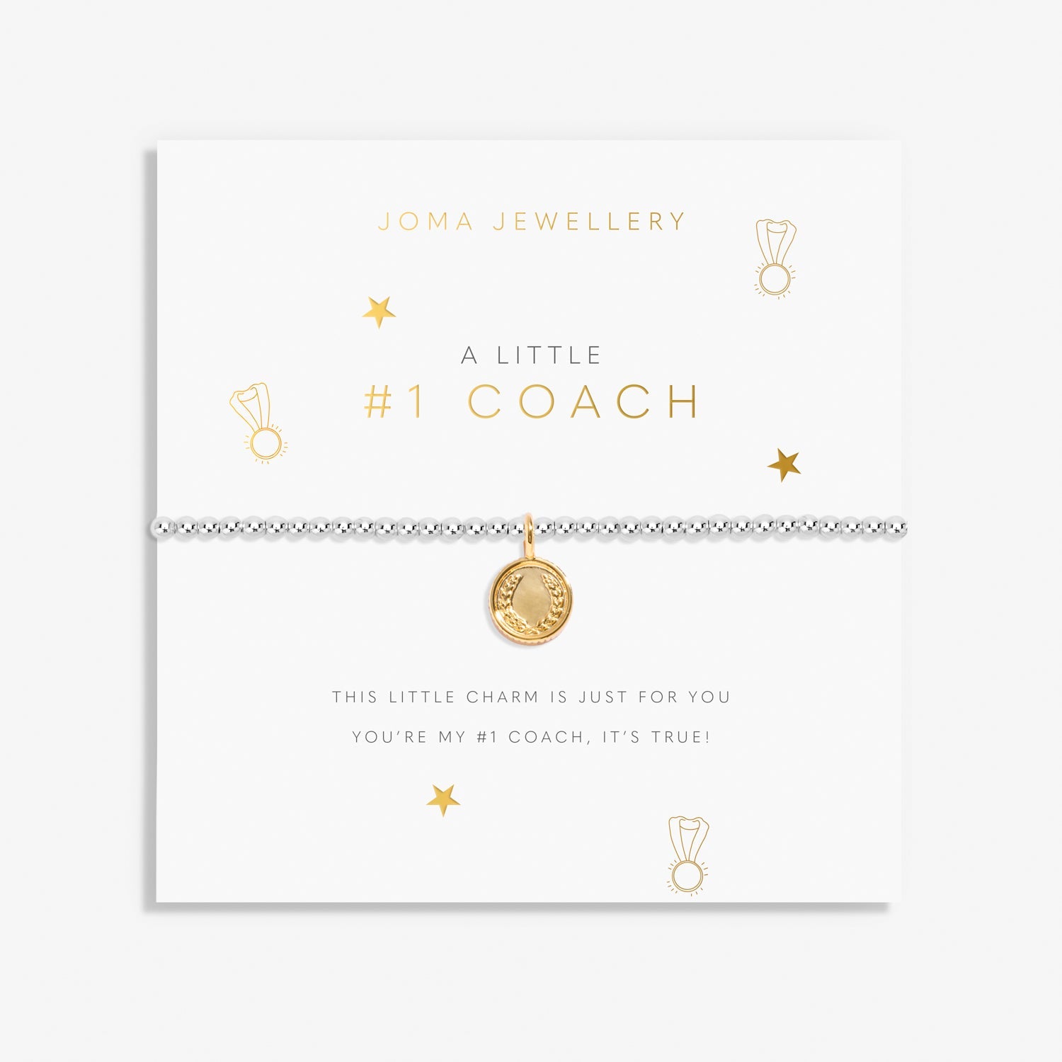 A Little Number One Coach Silver & Gold Plated Bracelet