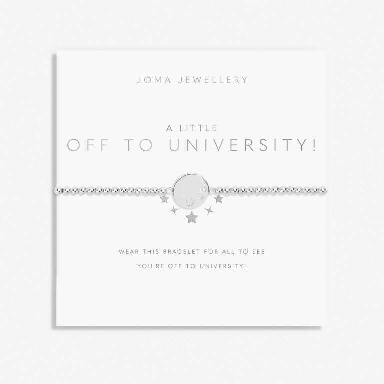 Joma Jewellery A Little Off To University! Silver Plated Bracelet