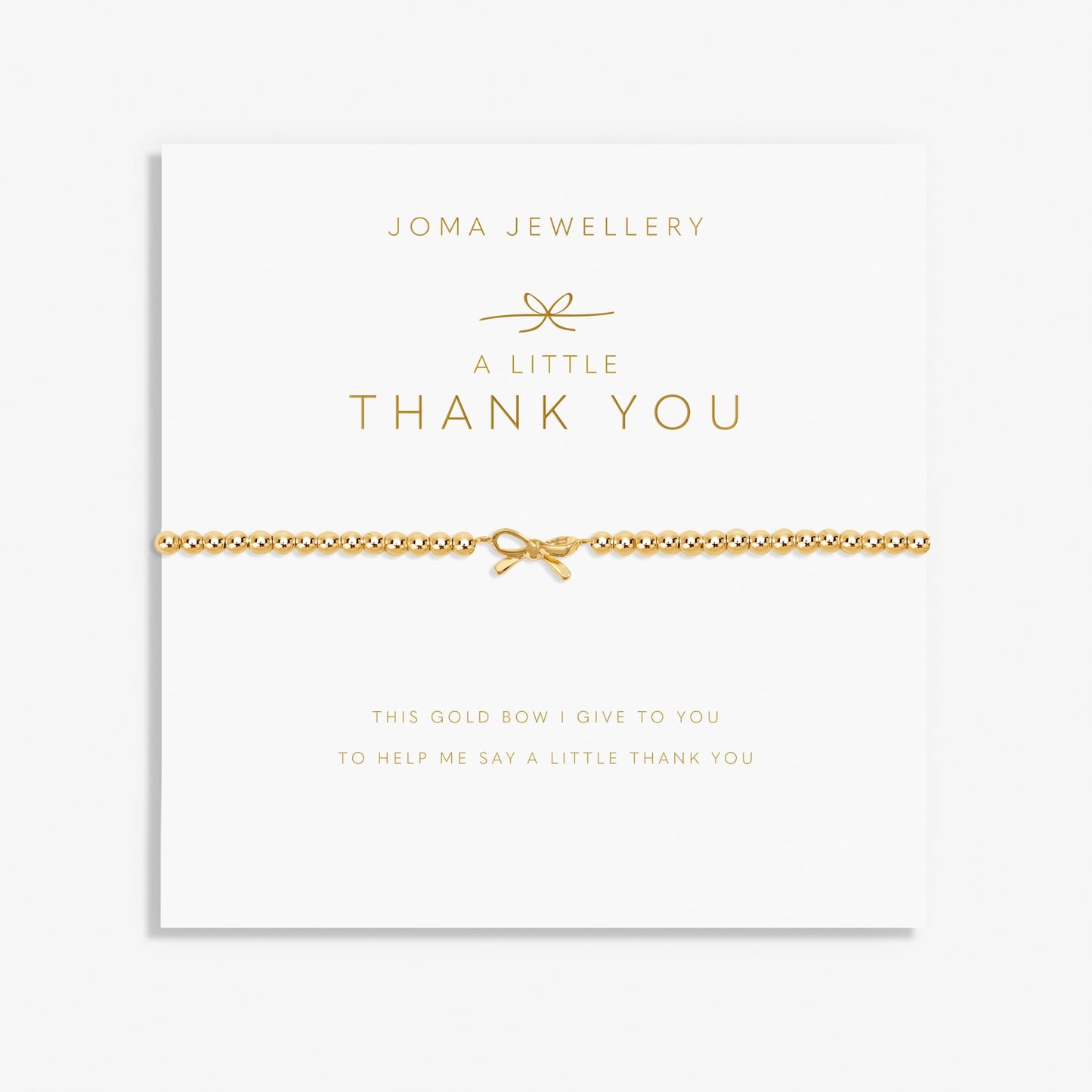 A Little Thank You Gold Plated Bracelet