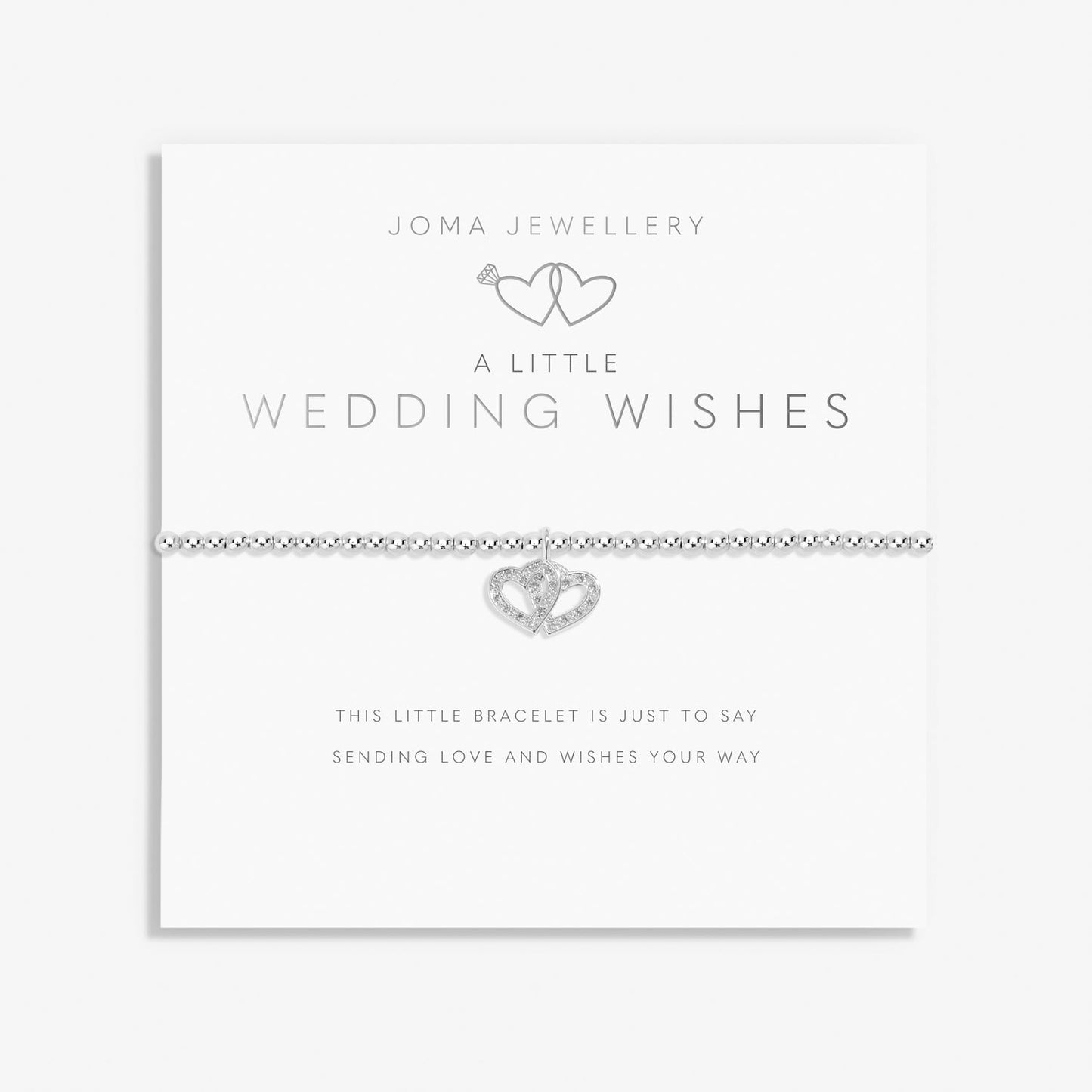 A Little Wedding Wishes Silver Plated Bracelet