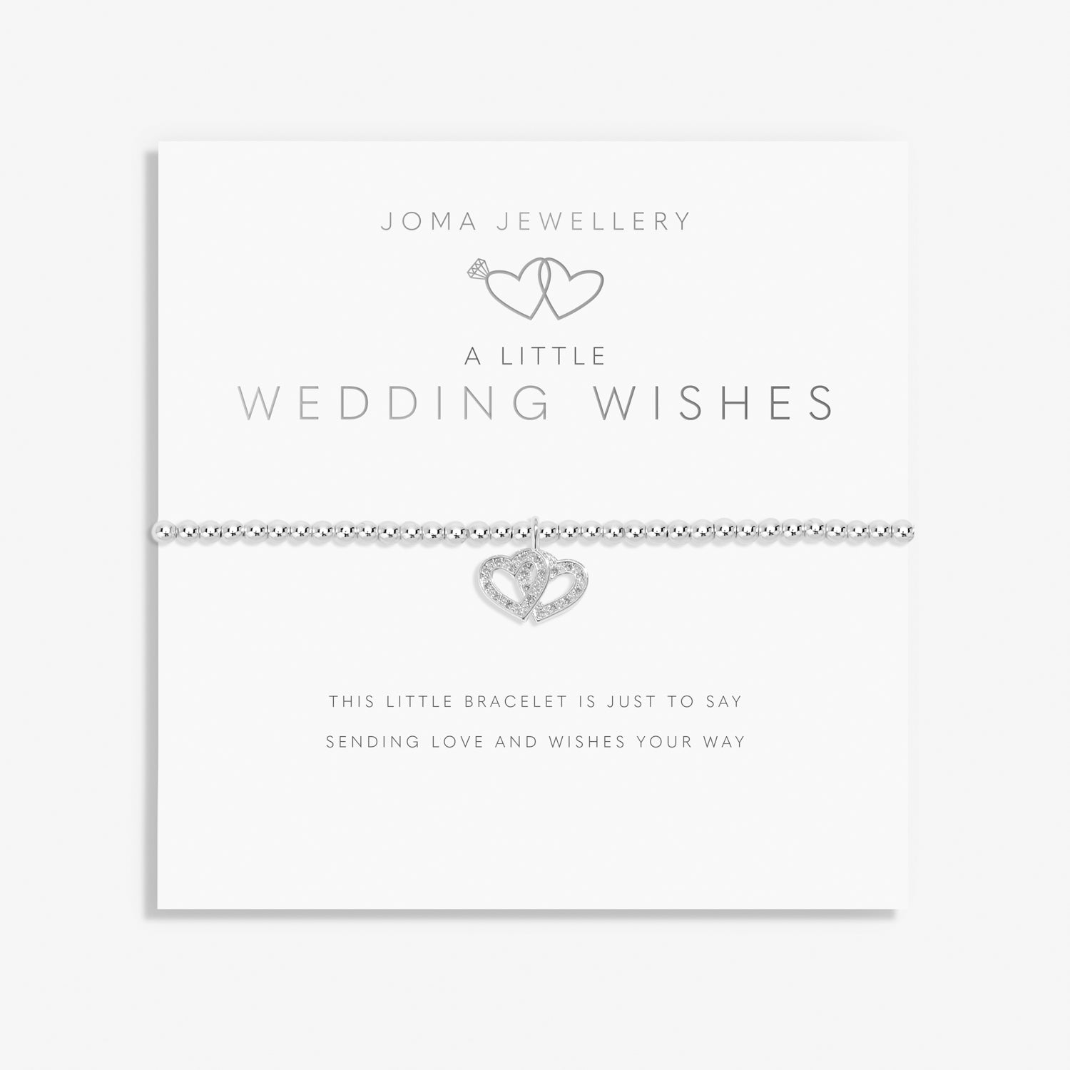 A Little Wedding Wishes Silver Plated Bracelet