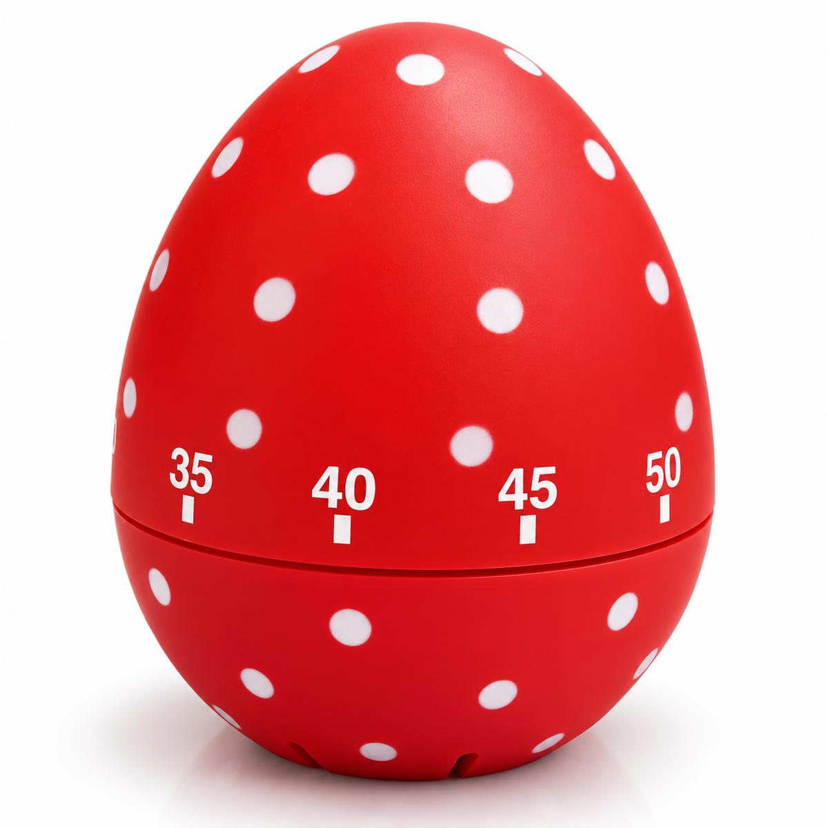 Eddingtons Egg Timer Soft Touch Dotty Red