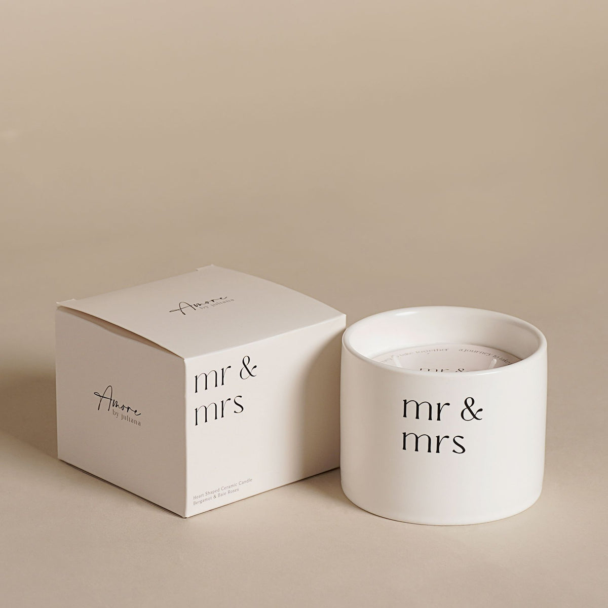 Amore Mr & Mrs Double Wick Candle