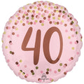 Anagram Pretty Pink 40th Birthday Foil Balloon