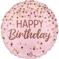 Anagram Pretty Pink Happy Birthday Foil Balloon