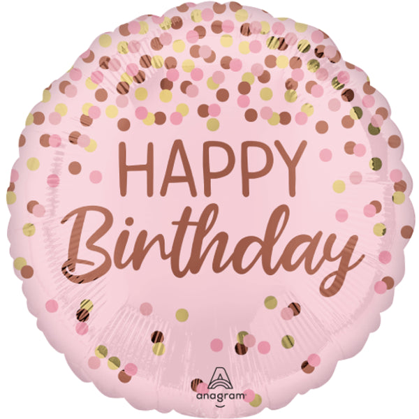 Anagram Pretty Pink Happy Birthday Foil Balloon