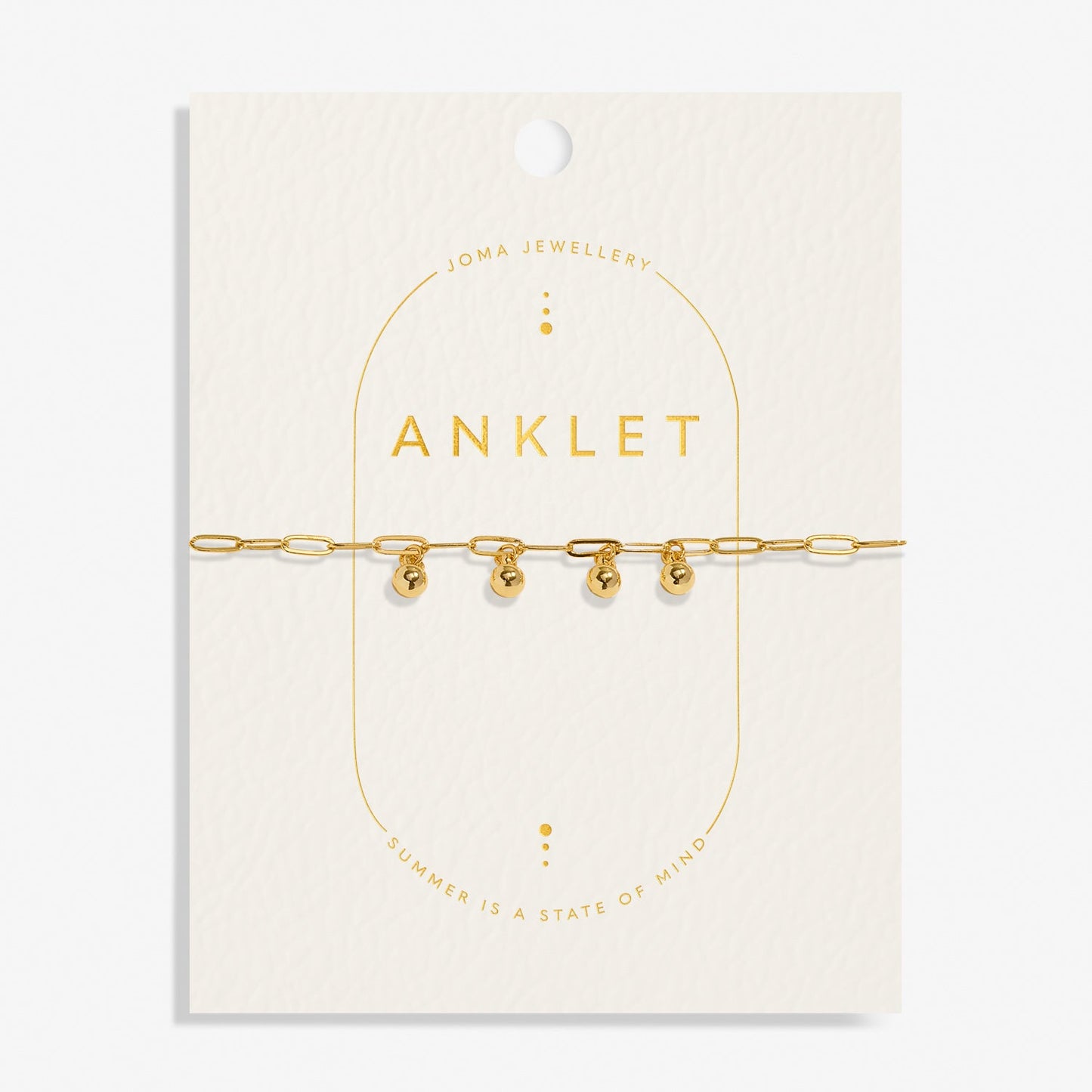 Anklet Charms Gold Plated Anklet