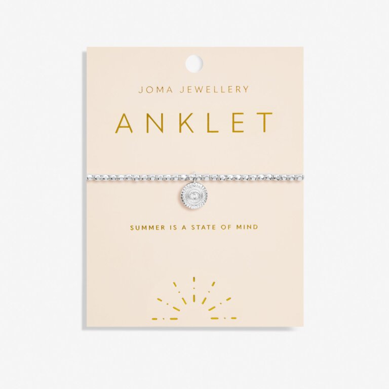 Joma Jewellery Anklet Coin Silver Plated Anklet