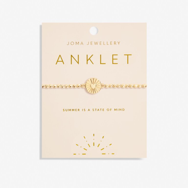 Joma Jewellery Anklet Heart Gold Plated Anklet