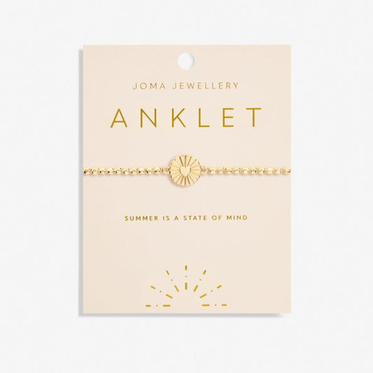 Joma Jewellery Anklet Heart Gold Plated Anklet