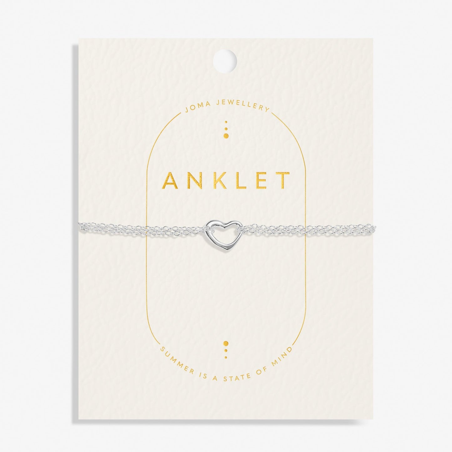 Anklet Heart Silver Plated Anklet