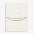 Anklet Layered Twist Silver Plated Anklet
