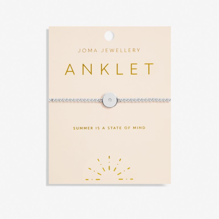 Joma Jewellery Anklet Minstrel Silver Plated Anklet