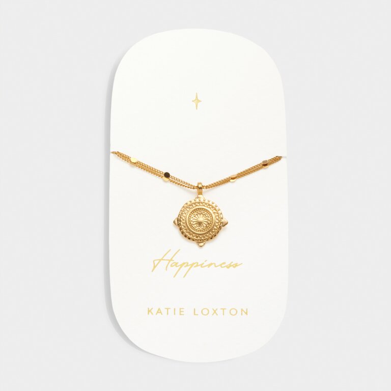 Katie Loxton Antique Bracelet Happiness Gold Plated Bracelet