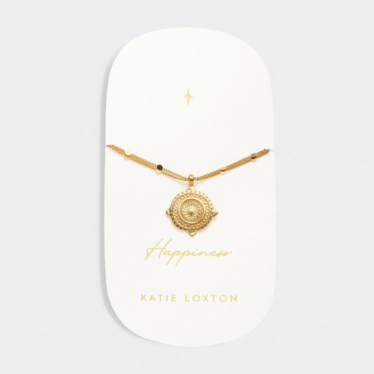 Katie Loxton Antique Bracelet Happiness Gold Plated Bracelet