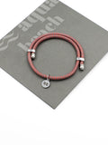 Aqua Beach Recycled Plastic Bracelet Red