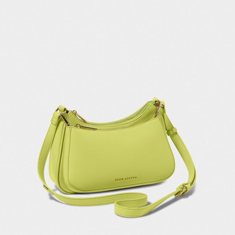 Katie Loxton Aria Scoop Crossbody Bag Lime Green