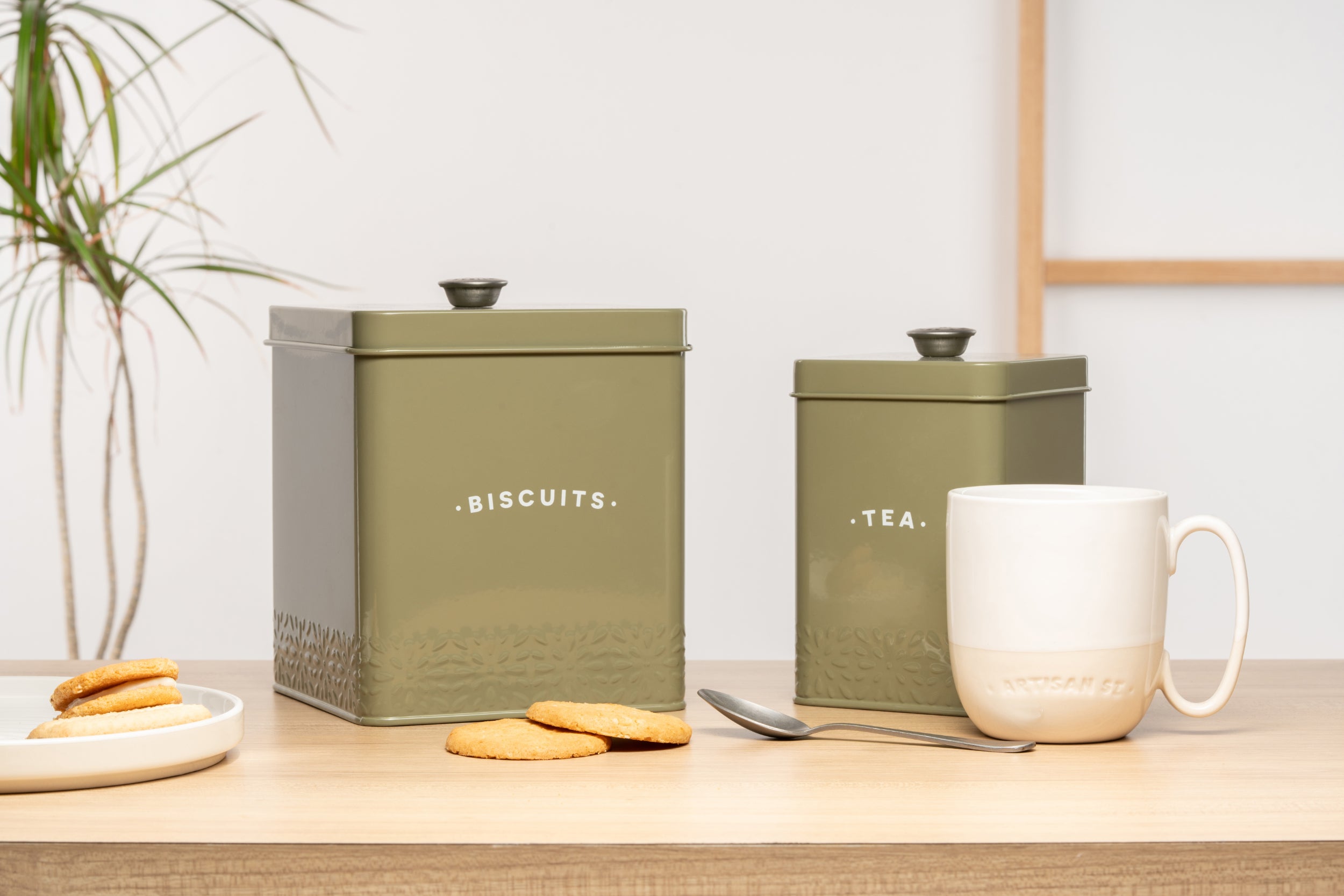 Artisan Street Moss Green Biscuit Storage Canister