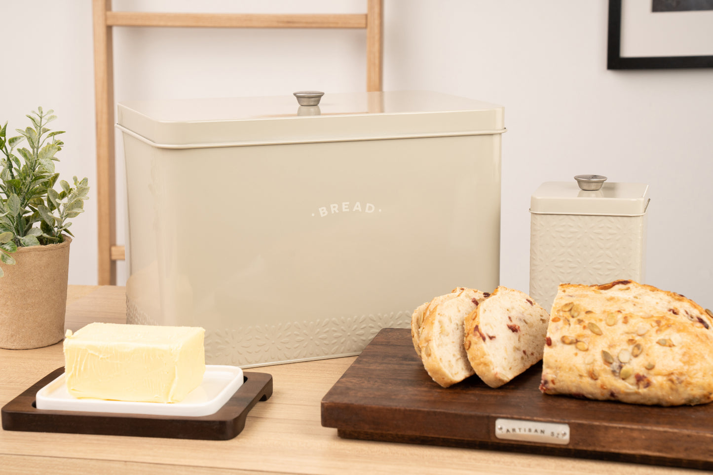 Artisan Street Bread Storage Bin Cream