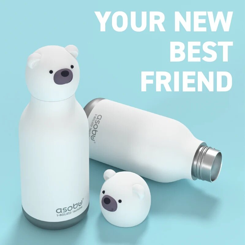 Asobu White Bear Bestie Bottle