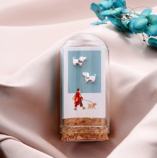 Attic Creations British Life Dog Walker Silver