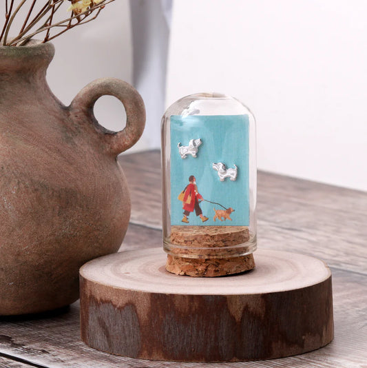 Attic Creations British Life Dogwalker Silver