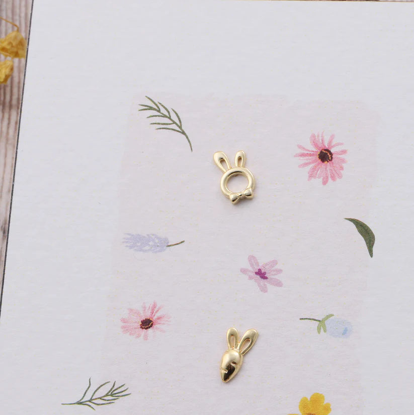 Attic Creations Card Bunny And Carrot Earrings