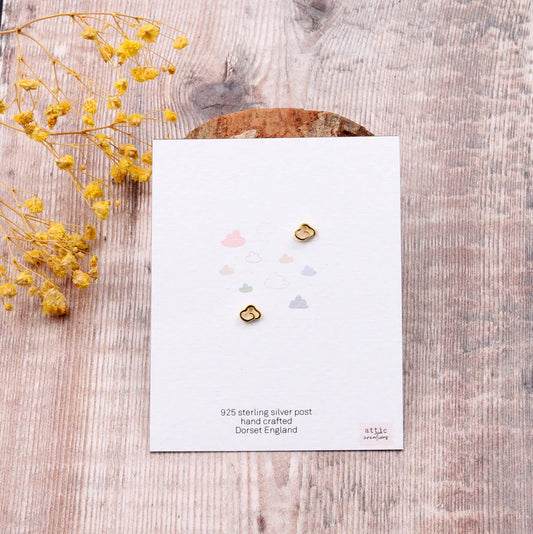 Attic Creations Card Cutout Cloud Earrings