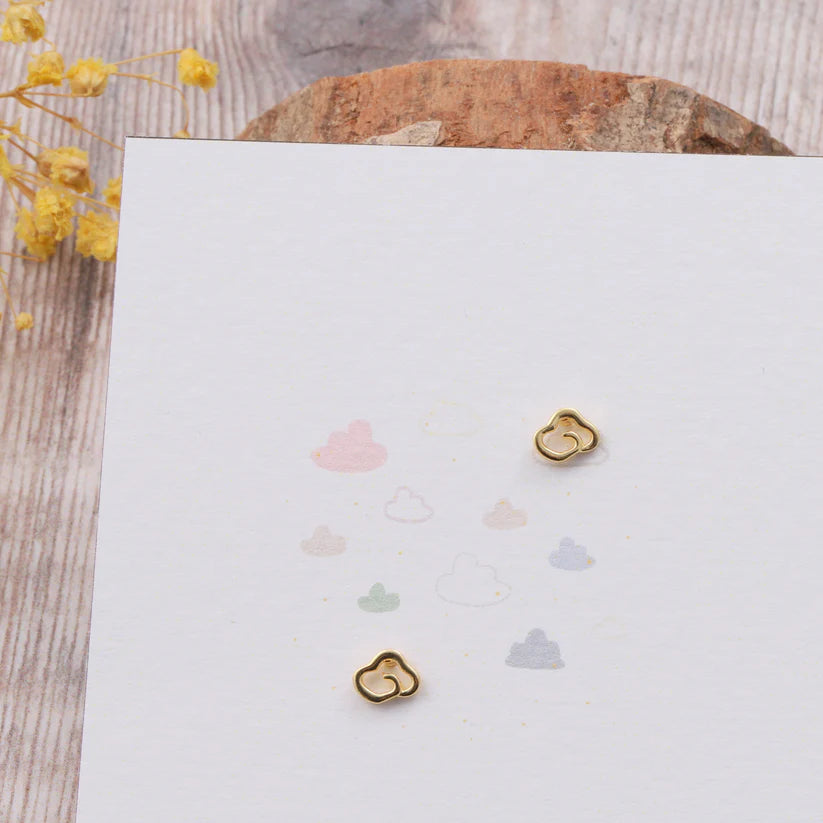 Attic Creations Card Cutout Cloud Earrings