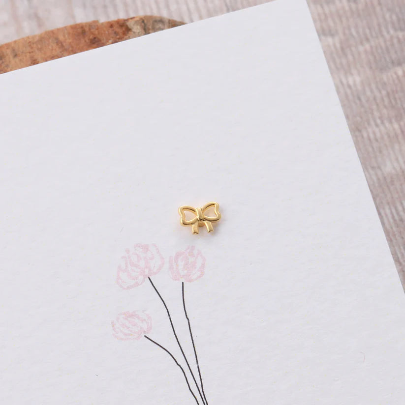 Attic Creations Card Little Bow Earrings