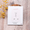 Attic Creations Card Little Silver Star Earrings Friends Are Like Stars