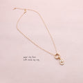 Attic Creations Charm Chains 2 Paper Clip Chain With Circle Ring Necklace
