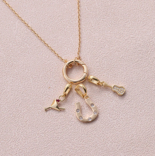 Attic Creations Charm Chains Spring Ring Necklace