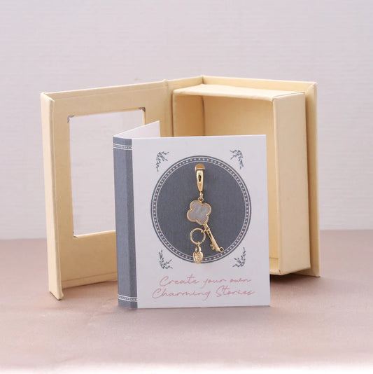 Attic Creations Charming Story 17 Sacred Serenity Mother Of Pearl Key And Lock