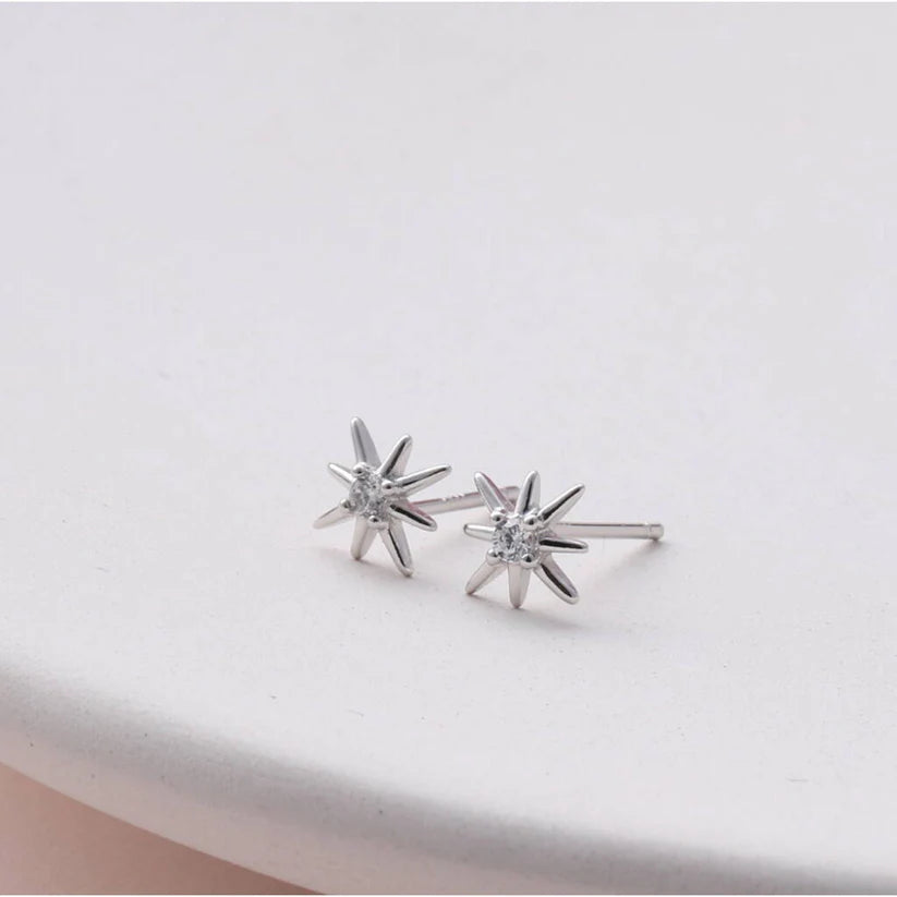 Attic Creations Message Bottle Sterling Silver Earrings Shine Silver