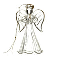 Christmas Glass Hanging Small Fluted Dress Angel In Prayer