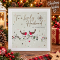 Belly Button To A Lovely Husband At Christmas Card